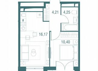 Продается 1-ком. квартира, 35.9 м2, Одинцово