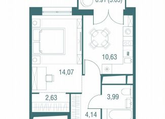 Продажа 1-комнатной квартиры, 36.4 м2, Одинцово