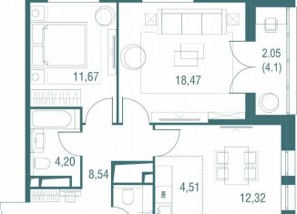 Продаю 3-комнатную квартиру, 64.1 м2, Одинцово