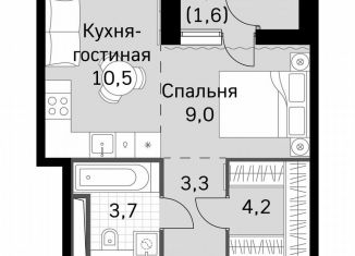 Продается квартира студия, 32.3 м2, Москва, метро Тушинская, Строительный проезд, 9с9