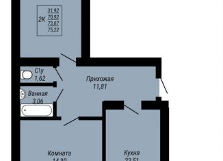 2-ком. квартира на продажу, 75.2 м2, Иваново