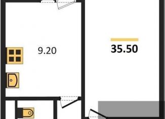 Продается однокомнатная квартира, 35.5 м2, Воронеж, Левобережный район