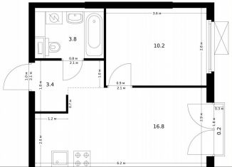 Продаю 1-ком. квартиру, 34.4 м2, городской округ Красногорск