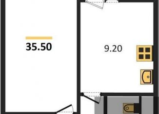 Продаю однокомнатную квартиру, 35.5 м2, Воронеж, Левобережный район