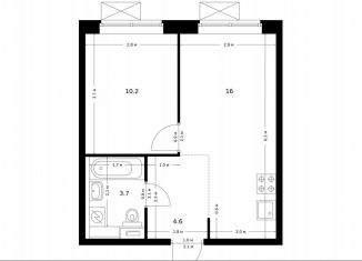 Продается 1-ком. квартира, 34.5 м2, городской округ Красногорск