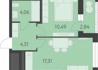 Продается 1-комнатная квартира, 37.8 м2, Екатеринбург, улица Академика Парина, 27, метро Чкаловская