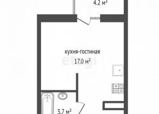 Продам 1-ком. квартиру, 39.5 м2, посёлок городского типа Молодёжное, Парковая улица, уч4