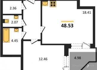 Продается 1-ком. квартира, 48.5 м2, Воронеж, Острогожская улица, 164