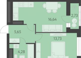 Продаю 1-ком. квартиру, 41.7 м2, Екатеринбург, улица Академика Парина, 27, метро Чкаловская