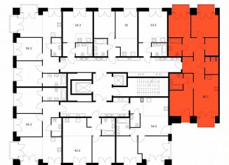 Продаю 3-комнатную квартиру, 86.7 м2, Санкт-Петербург, метро Фрунзенская, жилой комплекс Лермонтовский 54, к 2.1