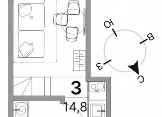 Продаю квартиру студию, 14.8 м2, Санкт-Петербург, 2-я Советская улица, 10, метро Маяковская