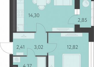 Продажа однокомнатной квартиры, 38.4 м2, Екатеринбург, метро Чкаловская, улица Академика Парина, 27