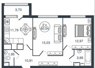 Продам 2-комнатную квартиру, 63.8 м2, Тверь, улица Левитана, 74А, Московский район