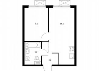 1-ком. квартира на продажу, 32 м2, Москва, район Западное Дегунино