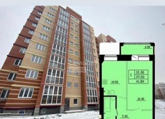 Однокомнатная квартира на продажу, 42 м2, Омск, улица Малиновского, 16к2