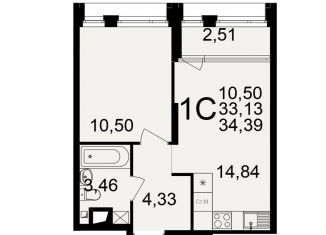 Продается однокомнатная квартира, 34.4 м2, Рязань, улица 6-я Линия, 27