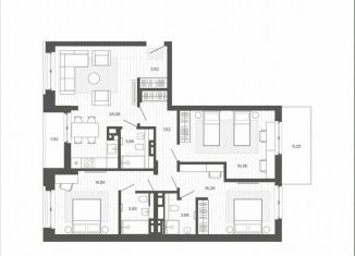 Продаю 3-комнатную квартиру, 106.1 м2, Алтайский край