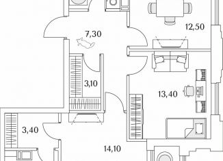 Продам 2-комнатную квартиру, 34.3 м2, Санкт-Петербург, метро Комендантский проспект, Планерная улица, 99