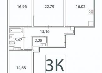 Продается 3-ком. квартира, 91.4 м2, Москва, Тайнинская улица, 9, Лосиноостровский район