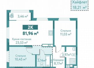 Продам 2-комнатную квартиру, 82 м2, Тюмень, улица Павла Никольского, 10к1блок1, ЖК Акватория