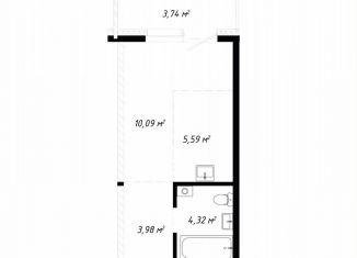 Продам 1-комнатную квартиру, 27.7 м2, Иркутская область