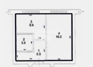 Продается однокомнатная квартира, 34.3 м2, Бузулук, 2-й микрорайон, 24Б