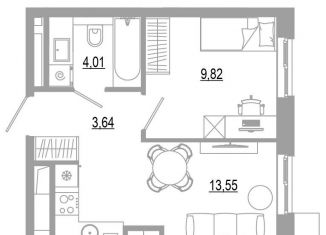 1-ком. квартира на продажу, 31 м2, Астрахань