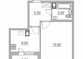 Продается 1-ком. квартира, 34.6 м2, Всеволожск, Всеволожский проспект