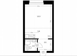 Продается квартира студия, 25.2 м2, Москва, жилой комплекс Полар, 1.5, район Северное Медведково