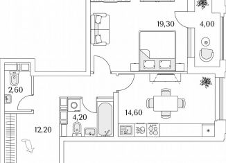 Продаю однокомнатную квартиру, 54.9 м2, Санкт-Петербург, Планерная улица, 99, муниципальный округ Юнтолово