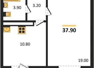 Продаю 1-ком. квартиру, 37.9 м2, Воронеж, улица Шидловского, 22