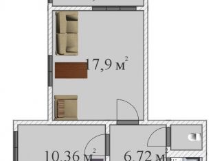 Продам 1-ком. квартиру, 39.2 м2, Санкт-Петербург, Богословская улица, 6к2, Калининский район