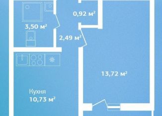 Продаю 1-комнатную квартиру, 31.4 м2, Ленинградская область