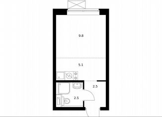 Продаю квартиру студию, 19.7 м2, Москва, Бульвар Рокоссовского