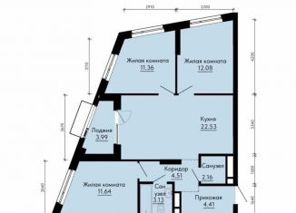 Продаю трехкомнатную квартиру, 73.8 м2, Екатеринбург, Верх-Исетский район, жилой комплекс ПаркЛайф, 8