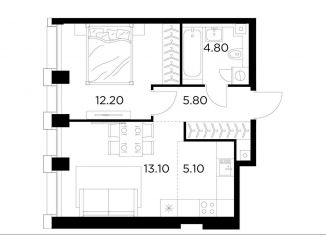 2-ком. квартира на продажу, 40.7 м2, Москва, Войковский район