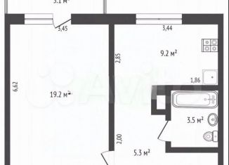 1-ком. квартира на продажу, 38.6 м2, Ростов-на-Дону, Таганрогская улица, 124/5, Октябрьский район