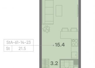 Продажа квартиры студии, 21.5 м2, Москва, ЖК Парксайд, 3, район Чертаново Центральное