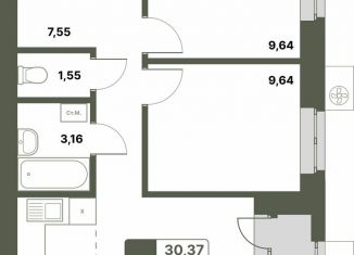 Продажа 3-комнатной квартиры, 49.6 м2, Республика Башкортостан