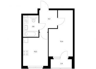 Продаю 1-комнатную квартиру, 32.9 м2, Ярославская область