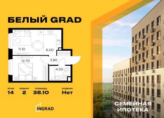 Продаю 2-ком. квартиру, 38.1 м2, Московская область