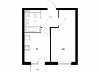 Продается однокомнатная квартира, 32 м2, Московская область