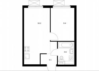 Продажа 1-ком. квартиры, 32.3 м2, Московская область, Яничкин проезд, 12к2