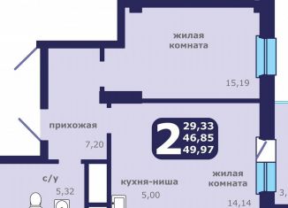 Продажа 2-ком. квартиры, 50 м2, Красноярск, улица Шевченко, 1