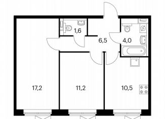 Продается 2-ком. квартира, 51 м2, Московская область