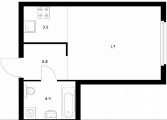 Продается квартира студия, 29.6 м2, Москва, жилой комплекс Барклая 6, к7, метро Багратионовская