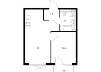 Продается 1-комнатная квартира, 35.6 м2, деревня Утечино, жилой комплекс Савин Парк, к5