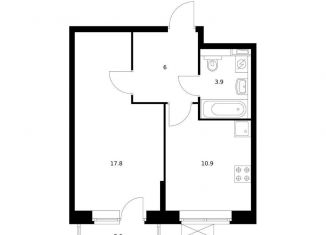 Продам 1-ком. квартиру, 39.2 м2, Екатеринбург, метро Уральская, ЖК Космонавтов 11, 4.2