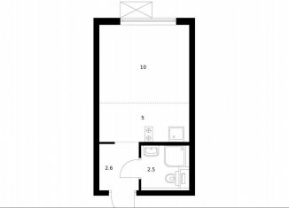 Продам квартиру студию, 20.1 м2, Московская область