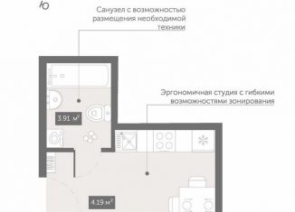 Продам квартиру студию, 22.9 м2, Санкт-Петербург, Коломяжский проспект, 4, Приморский район